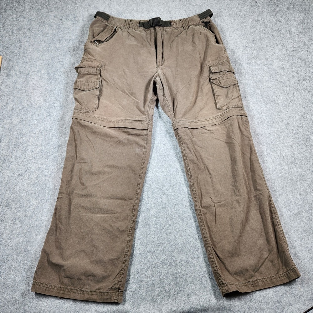 BC Clothing Pants Mens XXL Convertible Cargo Brown Outdoor Hiking Gorpcore